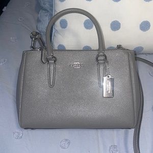 Coach Metallic Gold Leather Carryall Handbag 23337